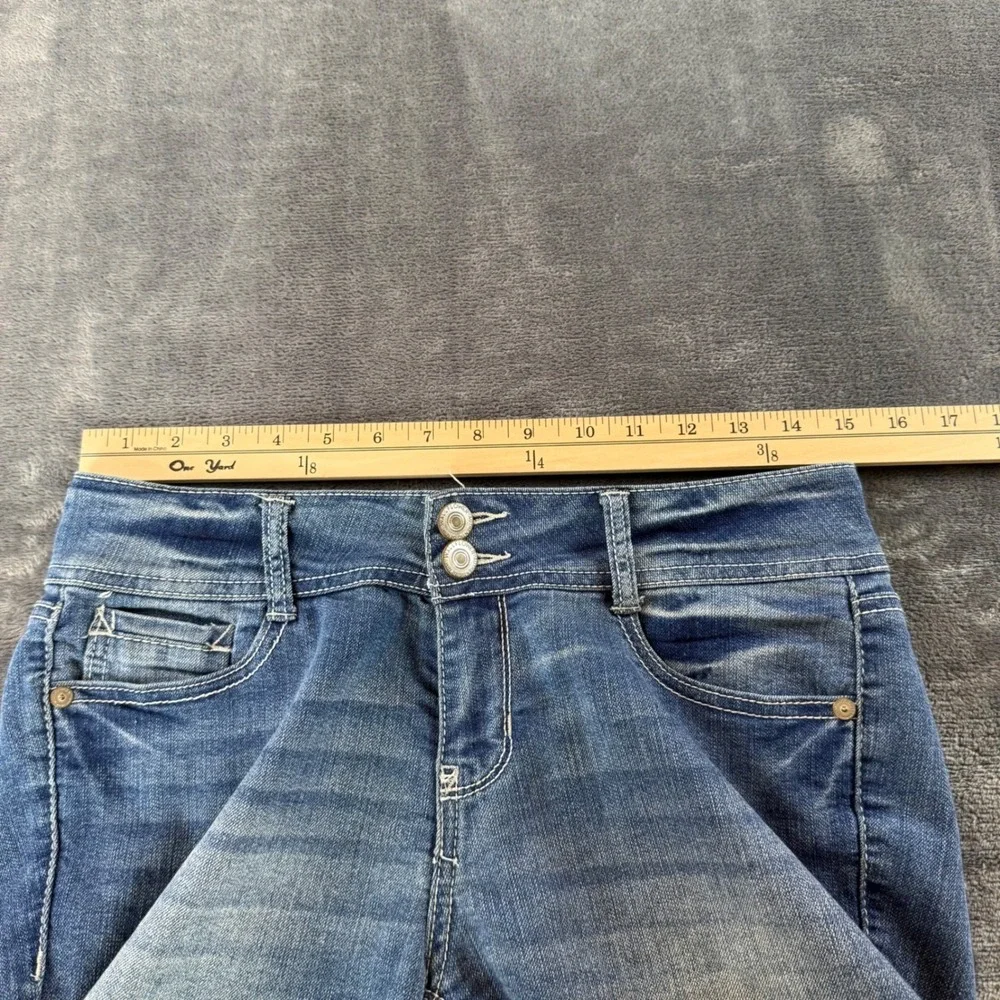 WallFlower Luscious Curvy Fit Bootcut Jeans‎ Blue Medium Wash Size 30 Mid Rise